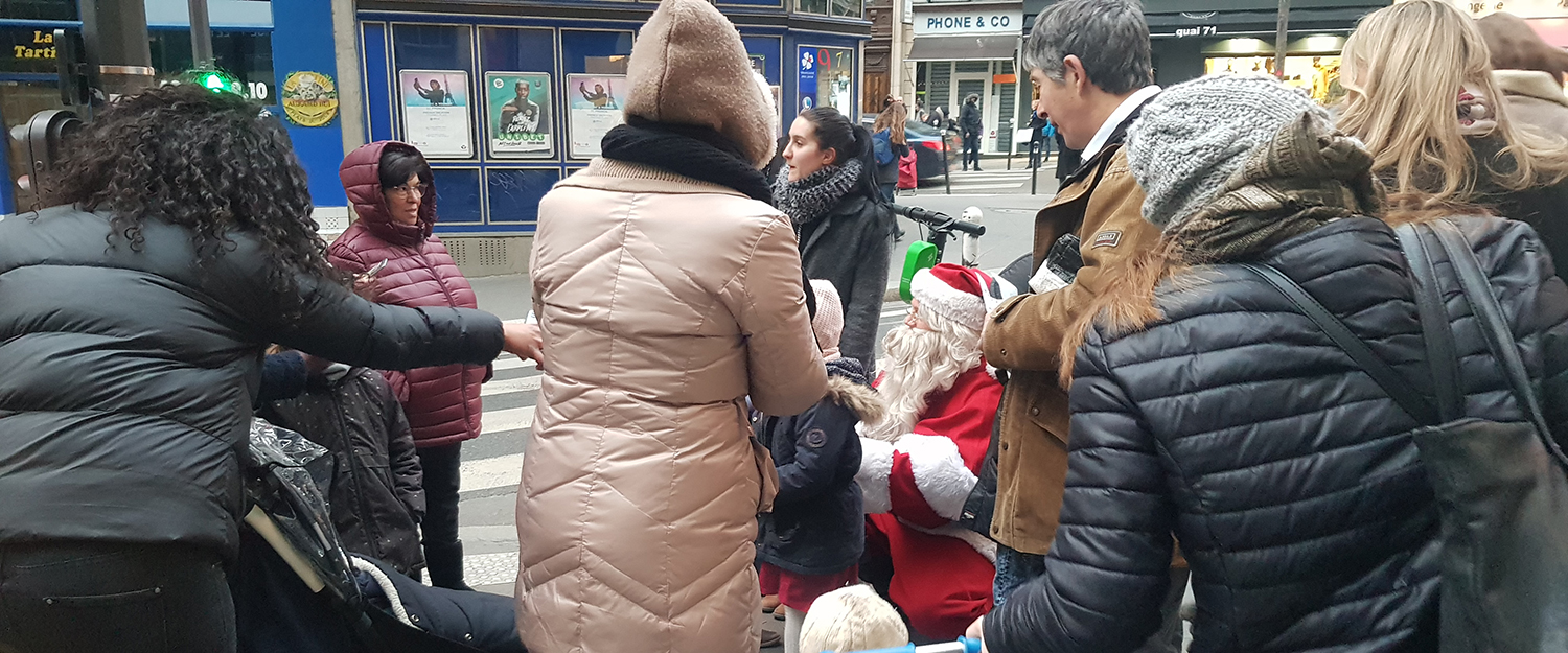 Père Noël, street