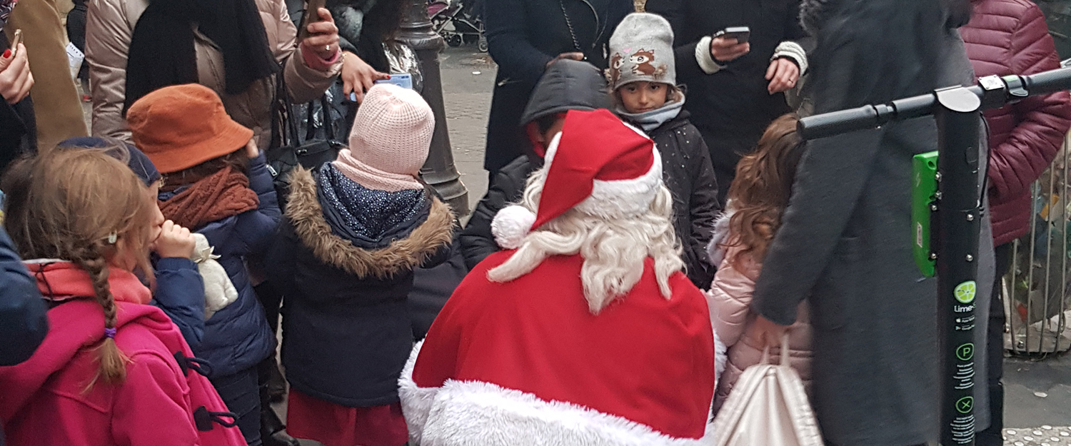 Père Noël, street